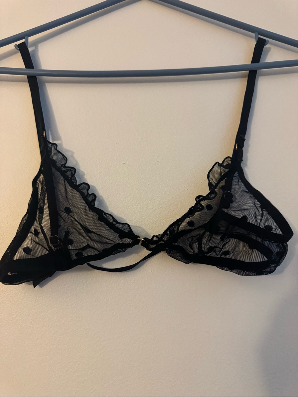 Sheer Black Mesh Bralette